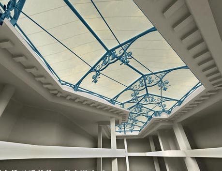膜結構展館屋頂裝飾